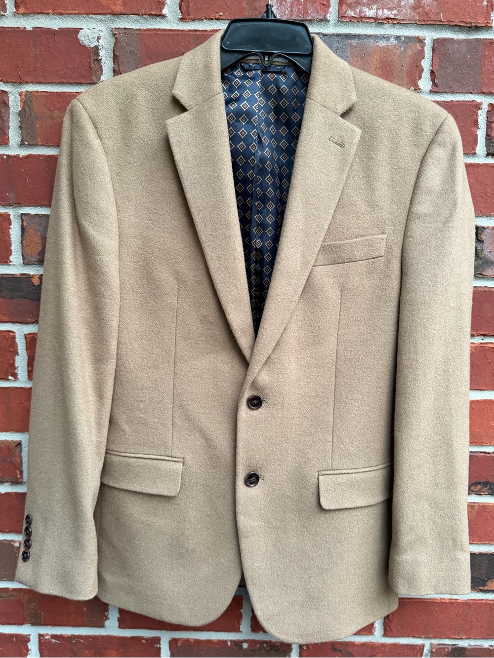 Ralph Lauren Men’s 38R Camel Beige Wool Silk Cashmere Sport Coat Blazer P5